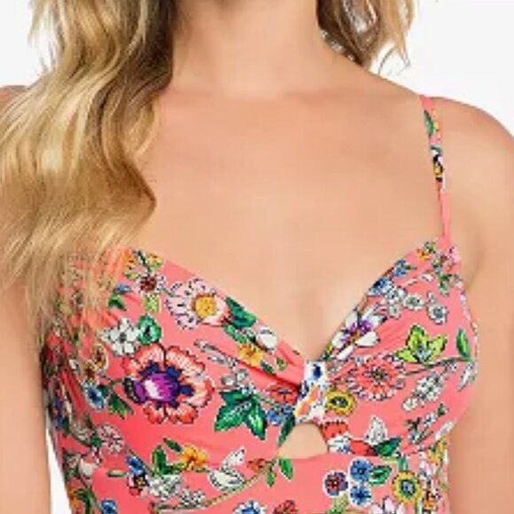 Vera Bradley Large Floral Sadie Reversible Cutout One-Piece Swimsuit 12/14‎ RARE - Picture 16 of 16